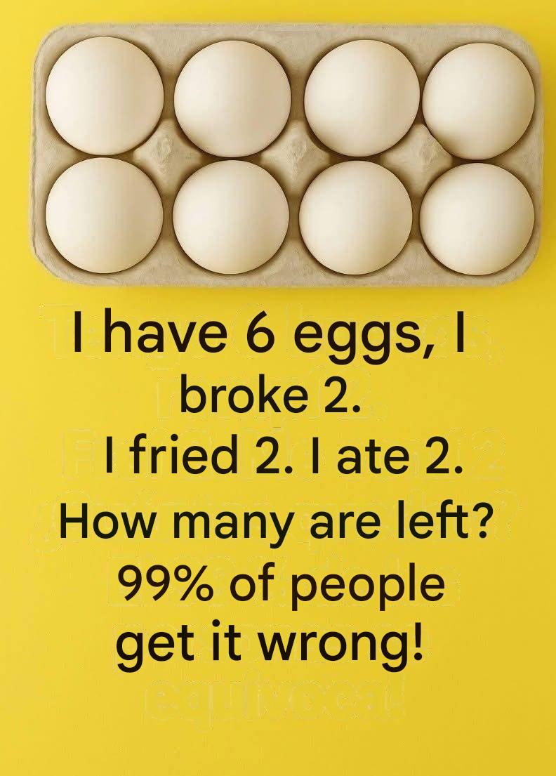 The 6-egg riddle that confuses 99% of people!