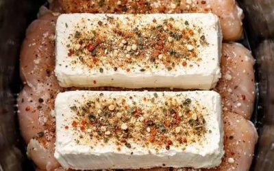 Put raw chicken breasts in the crock pot, top with blocks of cream cheese, and get a meal so delicious your family will be begging for more.