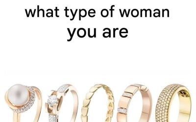 Choose a ring and find out what kind of woman you are