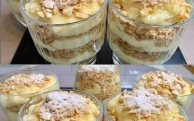 When I’m lazy, I always make this dessert. “Napoleon in a glass”: finger-licking good. Eaten in 2 minutes