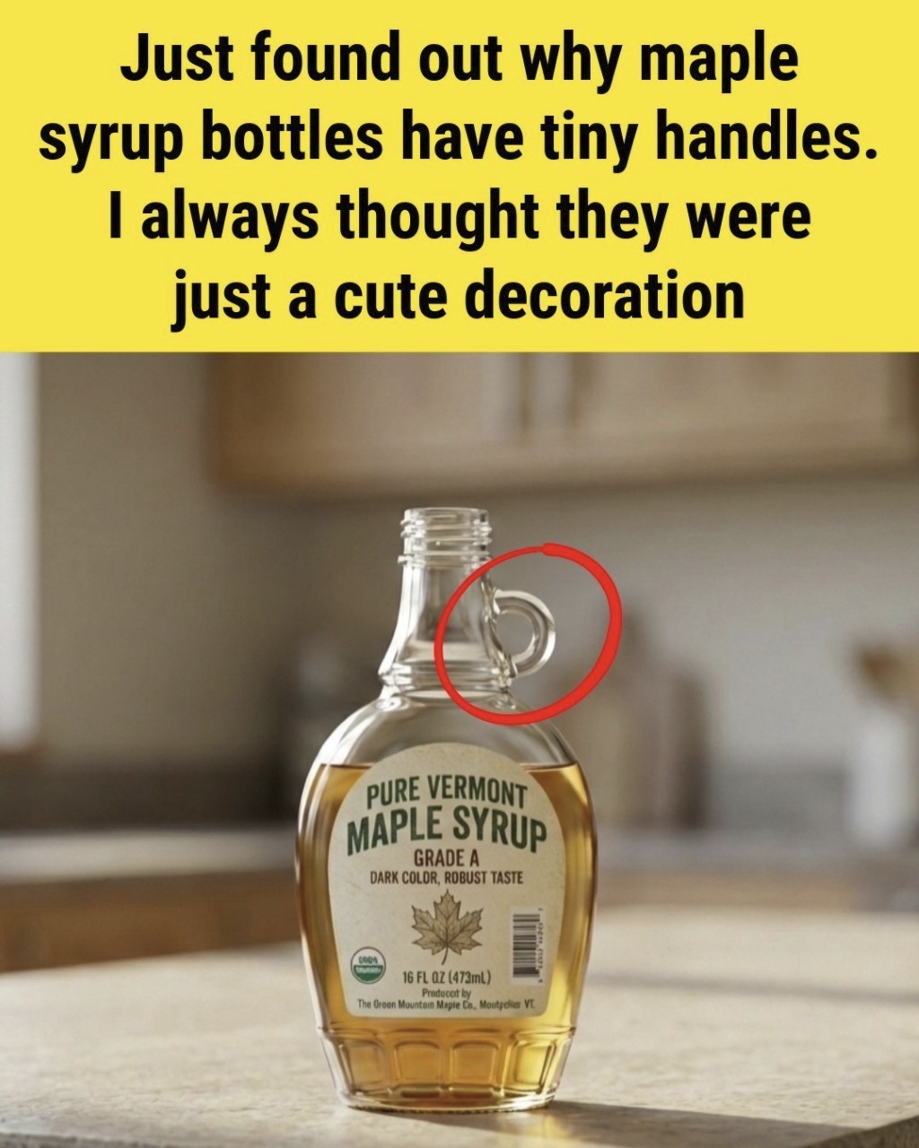 Why Do Maple Syrup Bottles Have Tiny Handles? The Surprising History Behind That Useless Loop