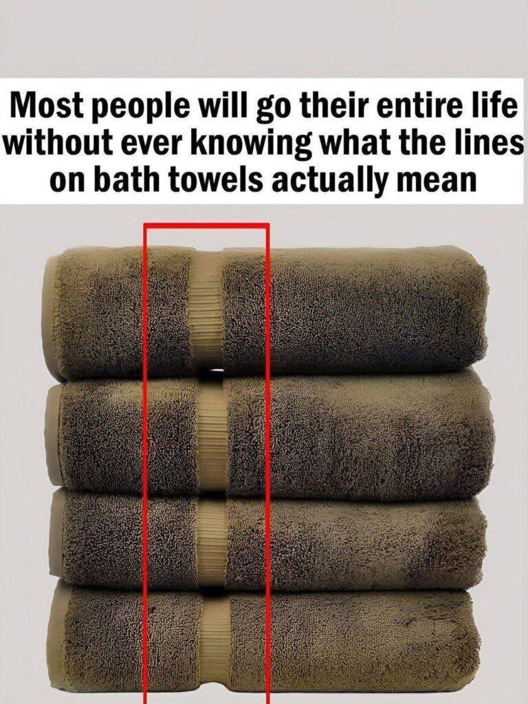 Here’s What The Lines On Bath Towels Actually Mean