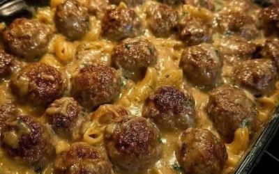 Swedish Meatball Noodle Bake