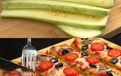 Mediterranean Baked Zucchini with Garlic Dill Sauce