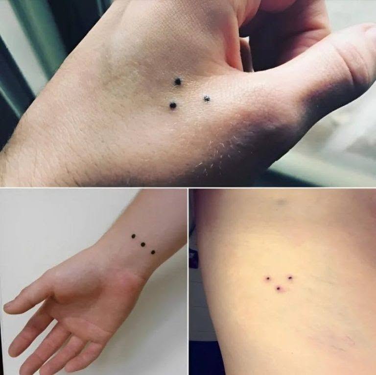 If you see someone with a three-dot tattoo, run as far as you can.