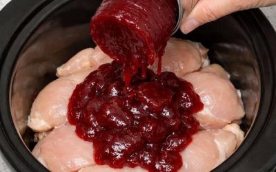 Slow Cooker 3-Ingredient Cranberry Chicken
