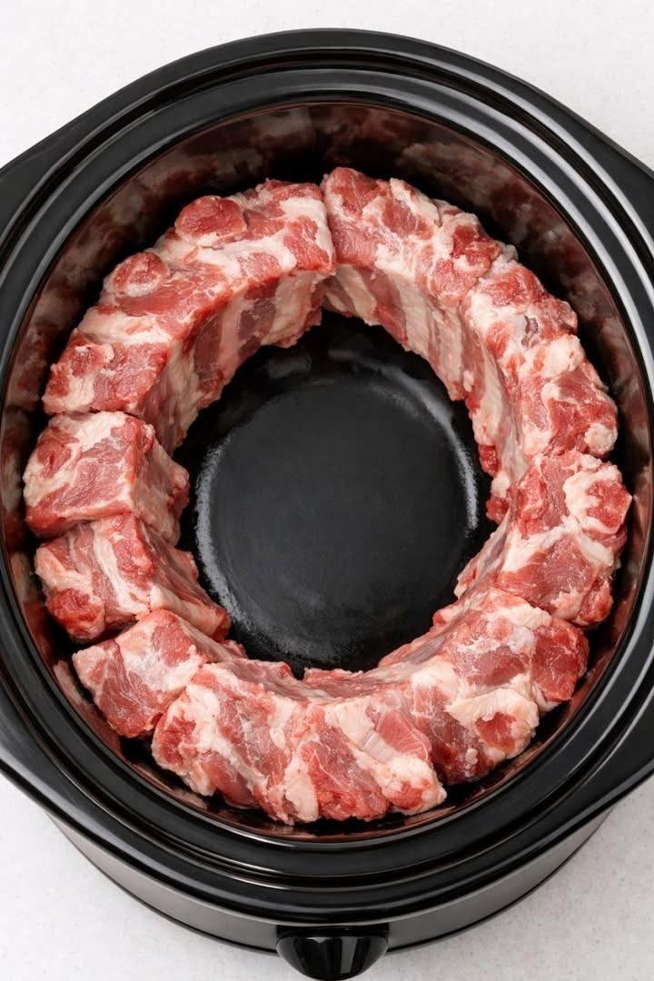4-Ingredient Slow Cooker Vintage Sticky Spareribs