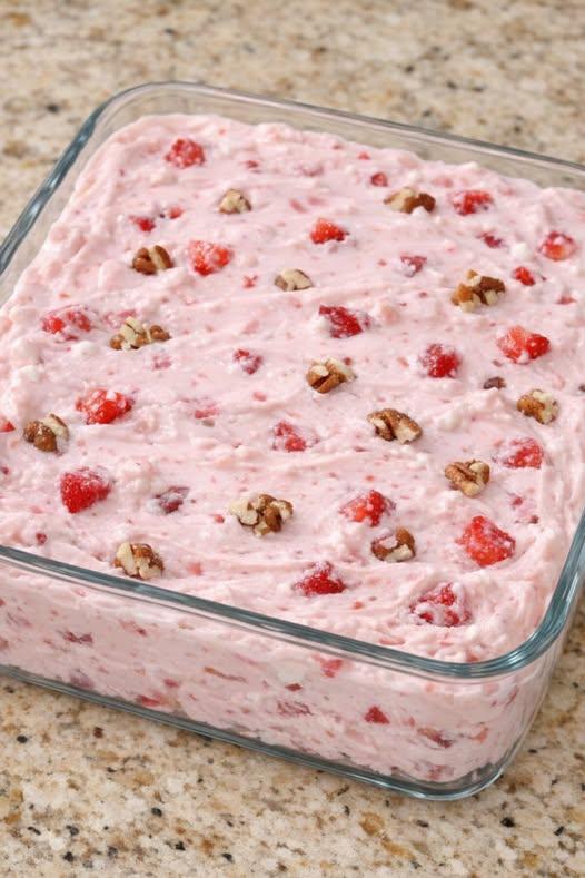 My mother-in-law Sue calls this a “salad,” but let’s be honest—it’s the best dessert on the table. Every time it’s served, the pan gets wiped clean in no time.