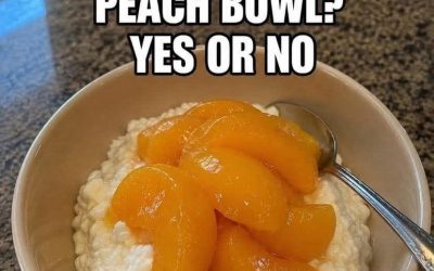 🍑 Cottage Cheese & Peach Bowl