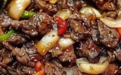 Fiery Chinese Pepper Steak with Onions