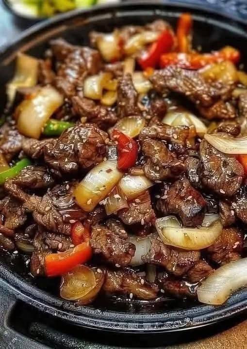Fiery Chinese Pepper Steak with Onions